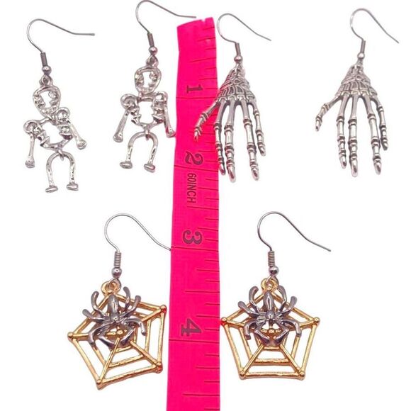 Set of 3 Halloween themed dangle earrings - Picture 4 of 5